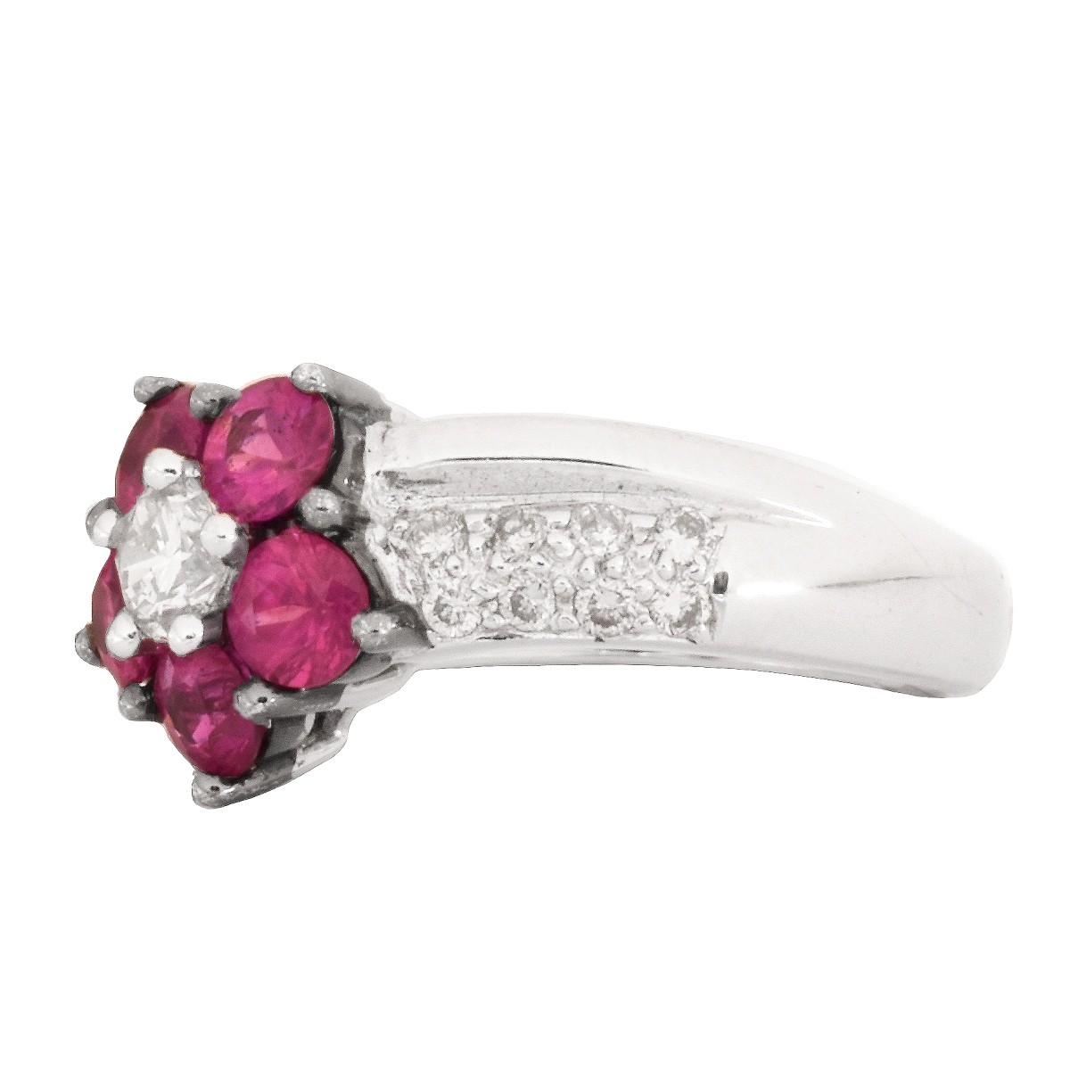 Diamond, Ruby and 18K Gold Ring
