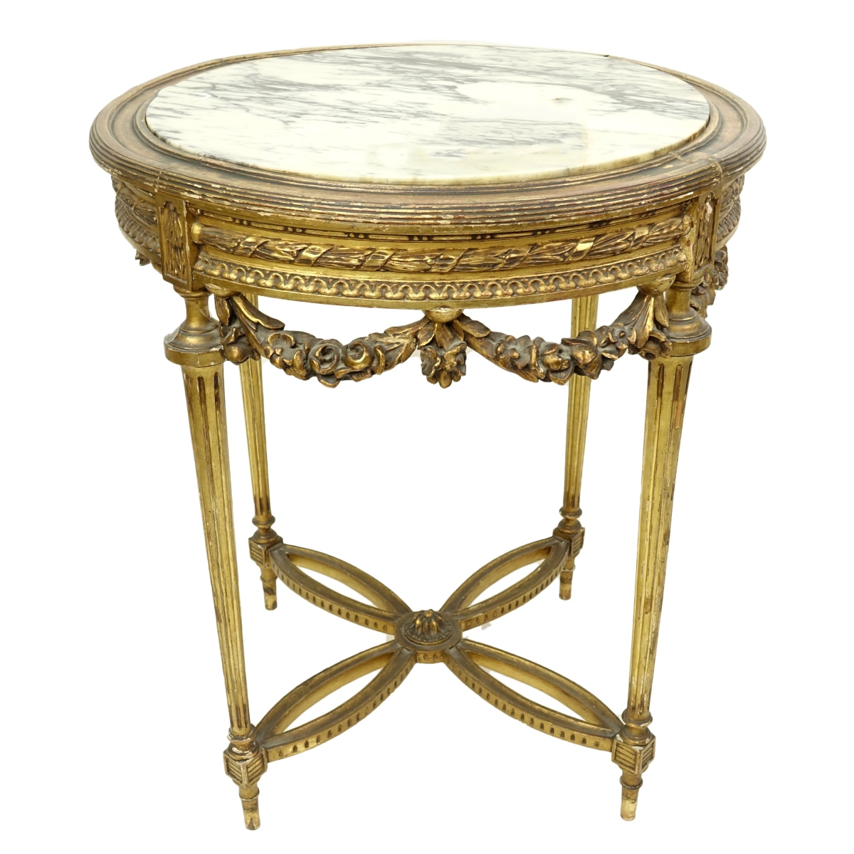 Carved Marble Top Table