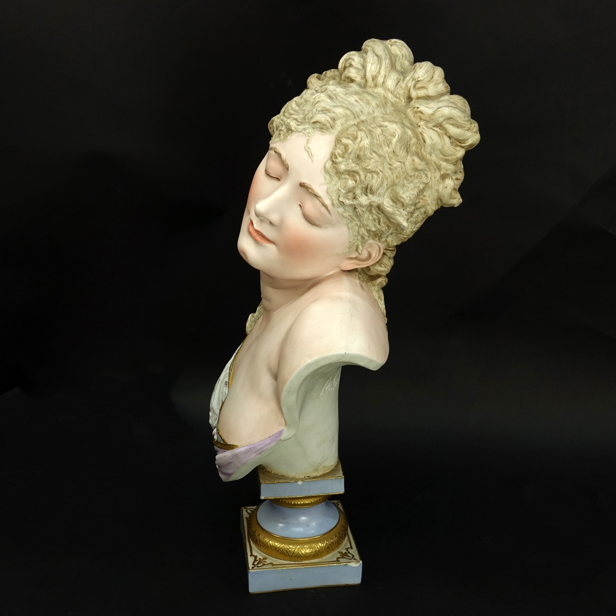 A. Carrier Belleuse Porcelain Bust