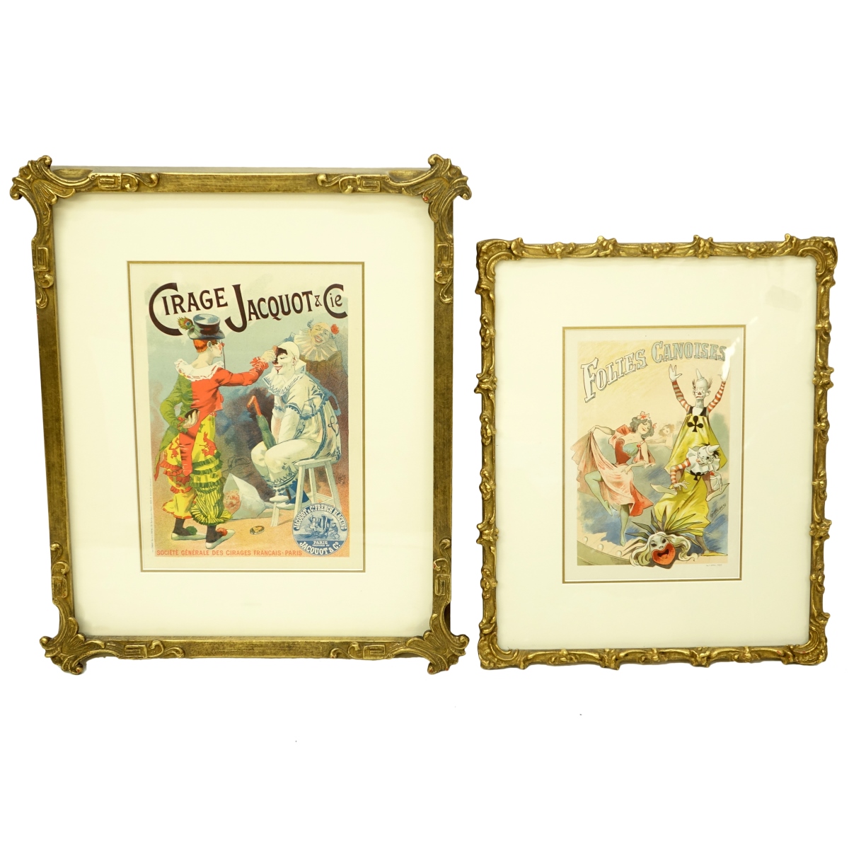 Two Framed Clown Posters