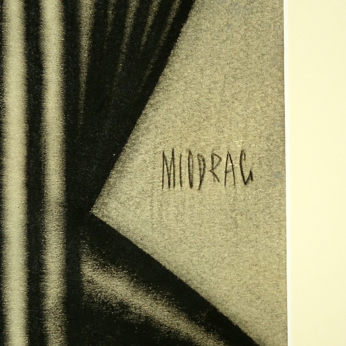 Miodrag Dordevic, Serbian Charcoal On Paper