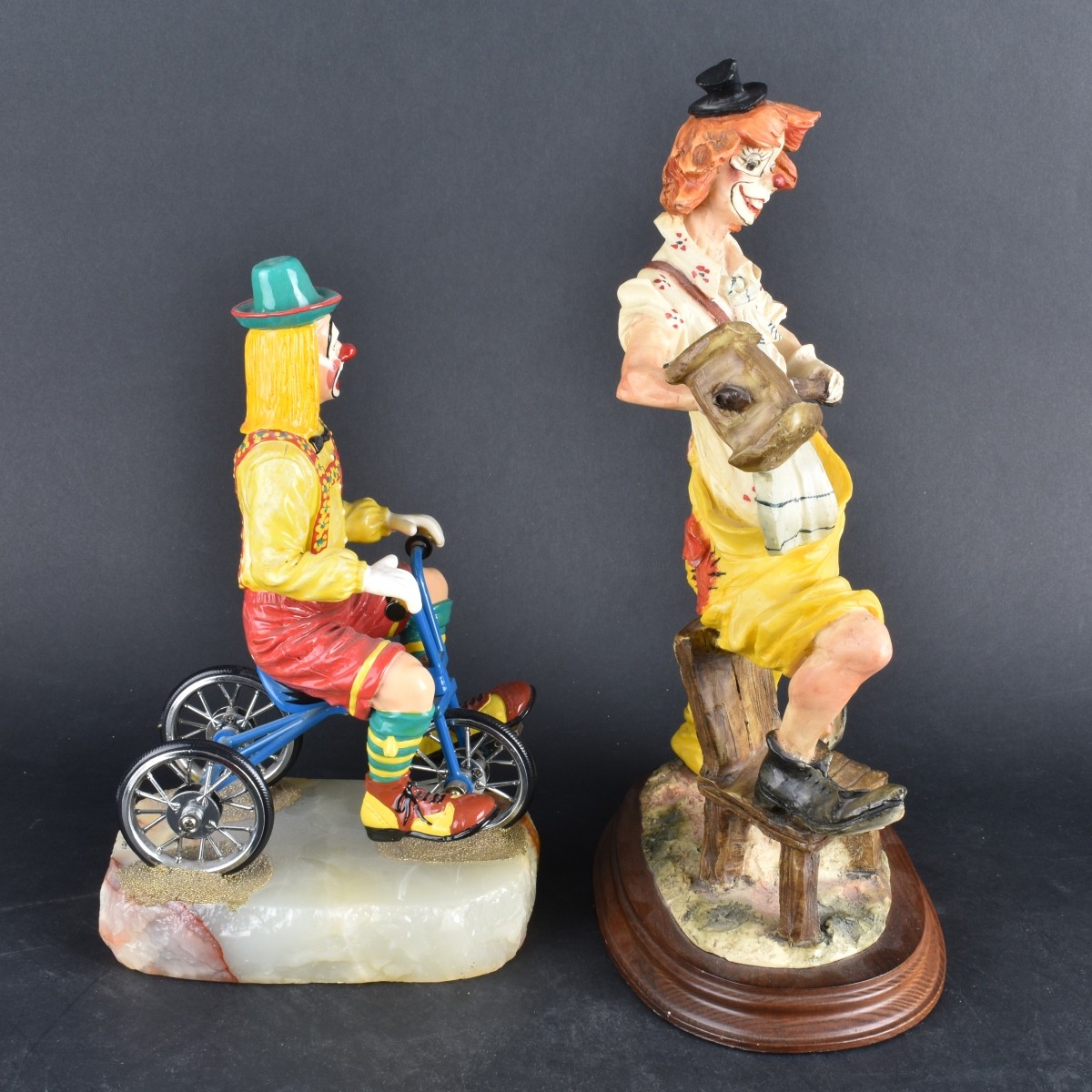 Two Clown Figurines