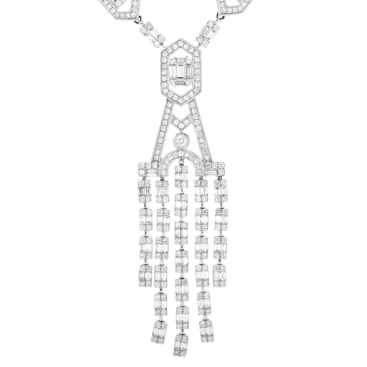 11.0ct TW Diamond and 18K Necklace