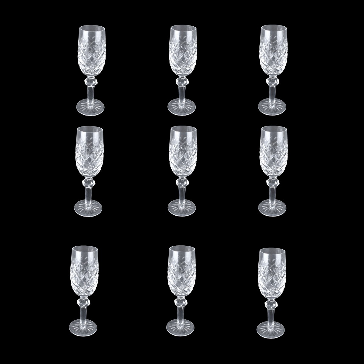 Waterford "Powerscourt" Fluted Champagne Glasses