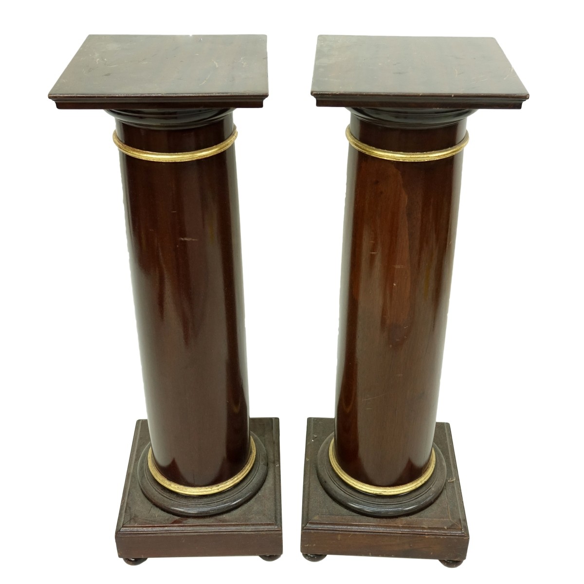 Pair of Wooden Pedestal