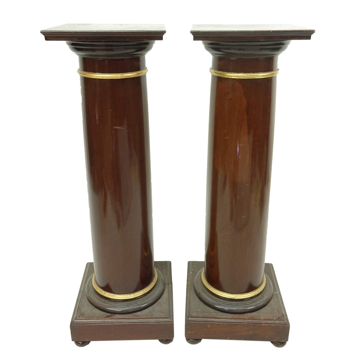 Pair of Wooden Pedestal