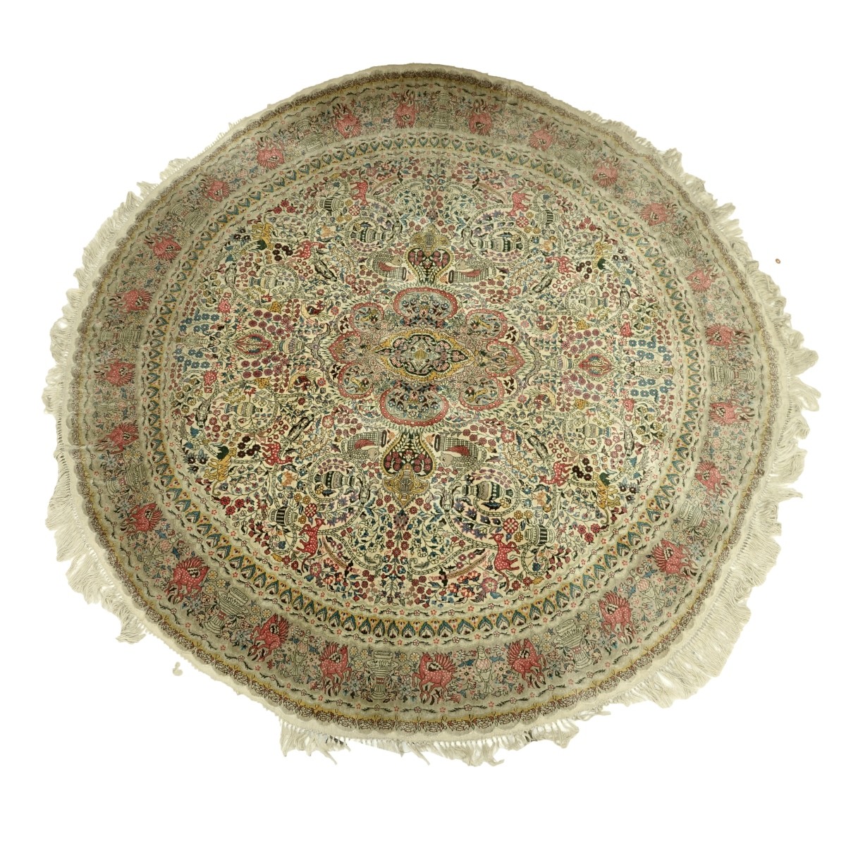 Semi Antique Middle Eastern Silk Rug