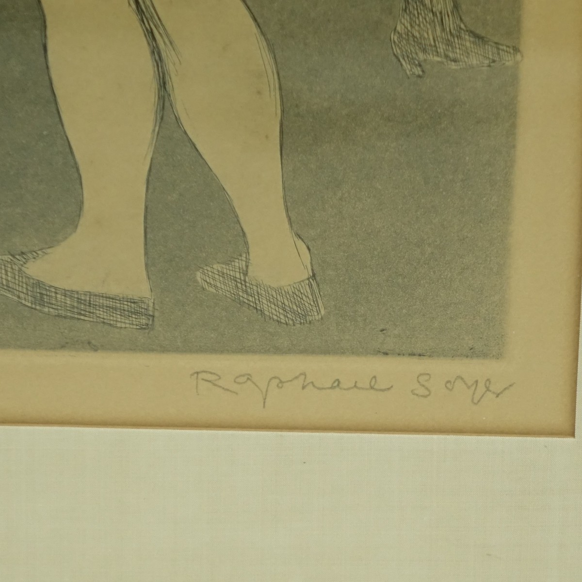 Raphael Soyer (1899 - 1987) Etching