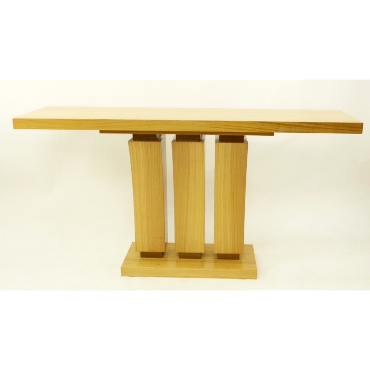 Art Deco Style Satinwood Console Table.