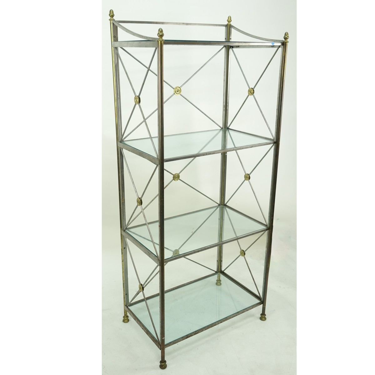 Mid Century Etagere with Four Shelves