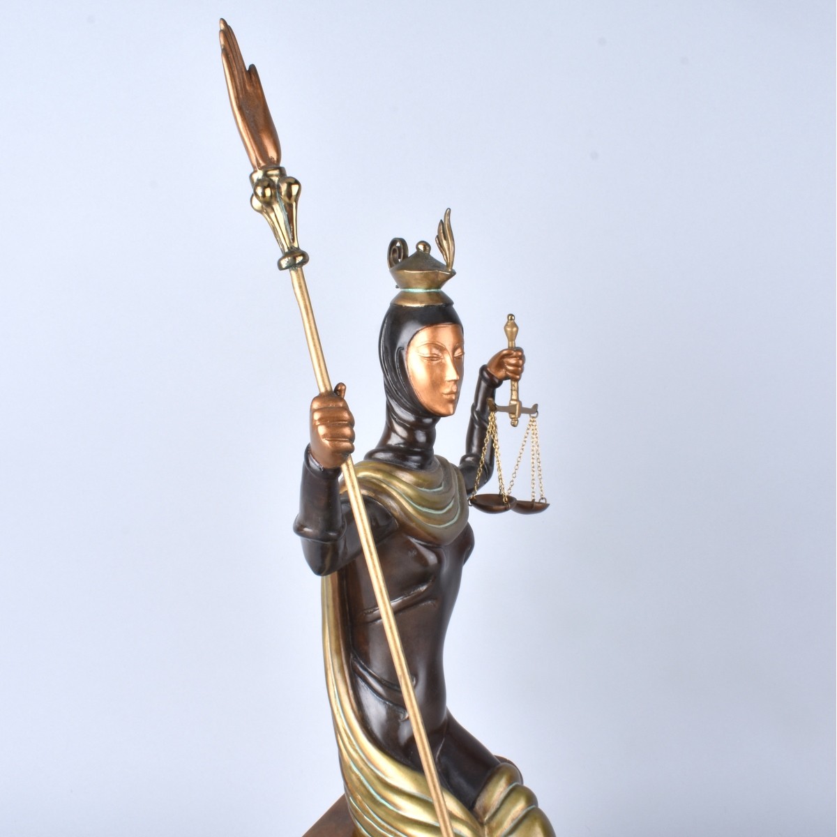 Erte "Lady Justice" Bronze Sculpture