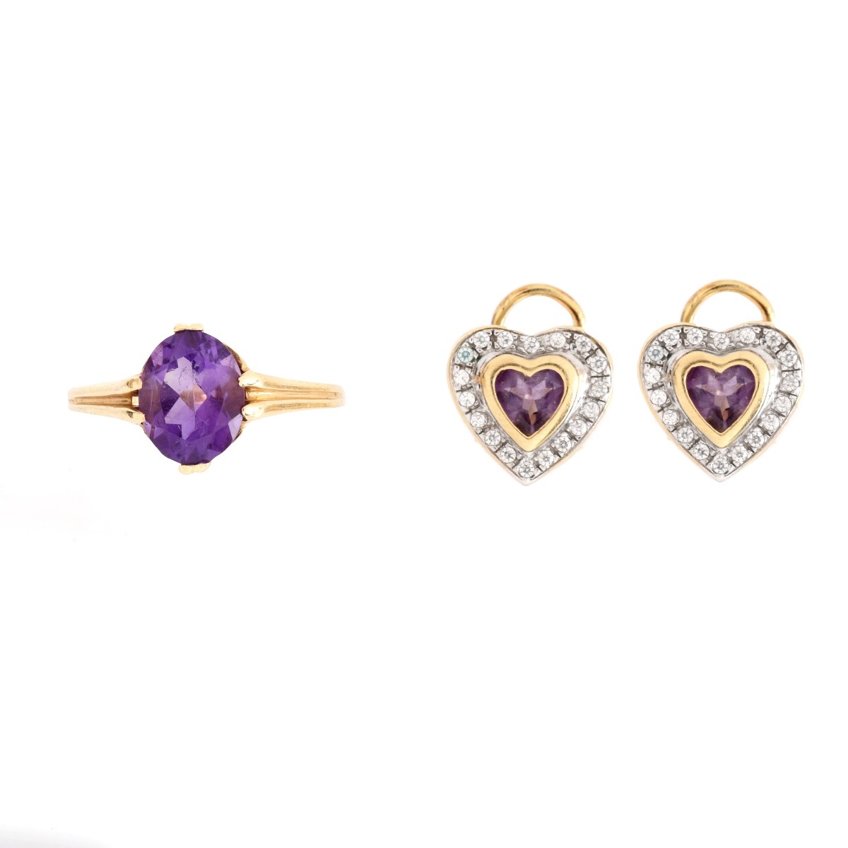Vintage Amethyst and 14K Jewelry