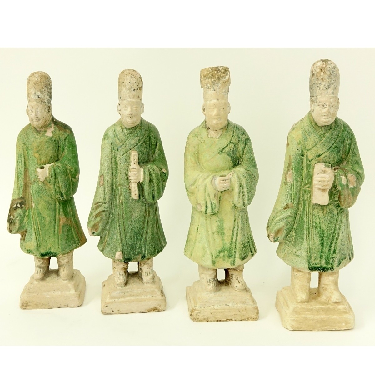 4 Chinese Ming (1368-1644 AD) Tomb Pottery Figures