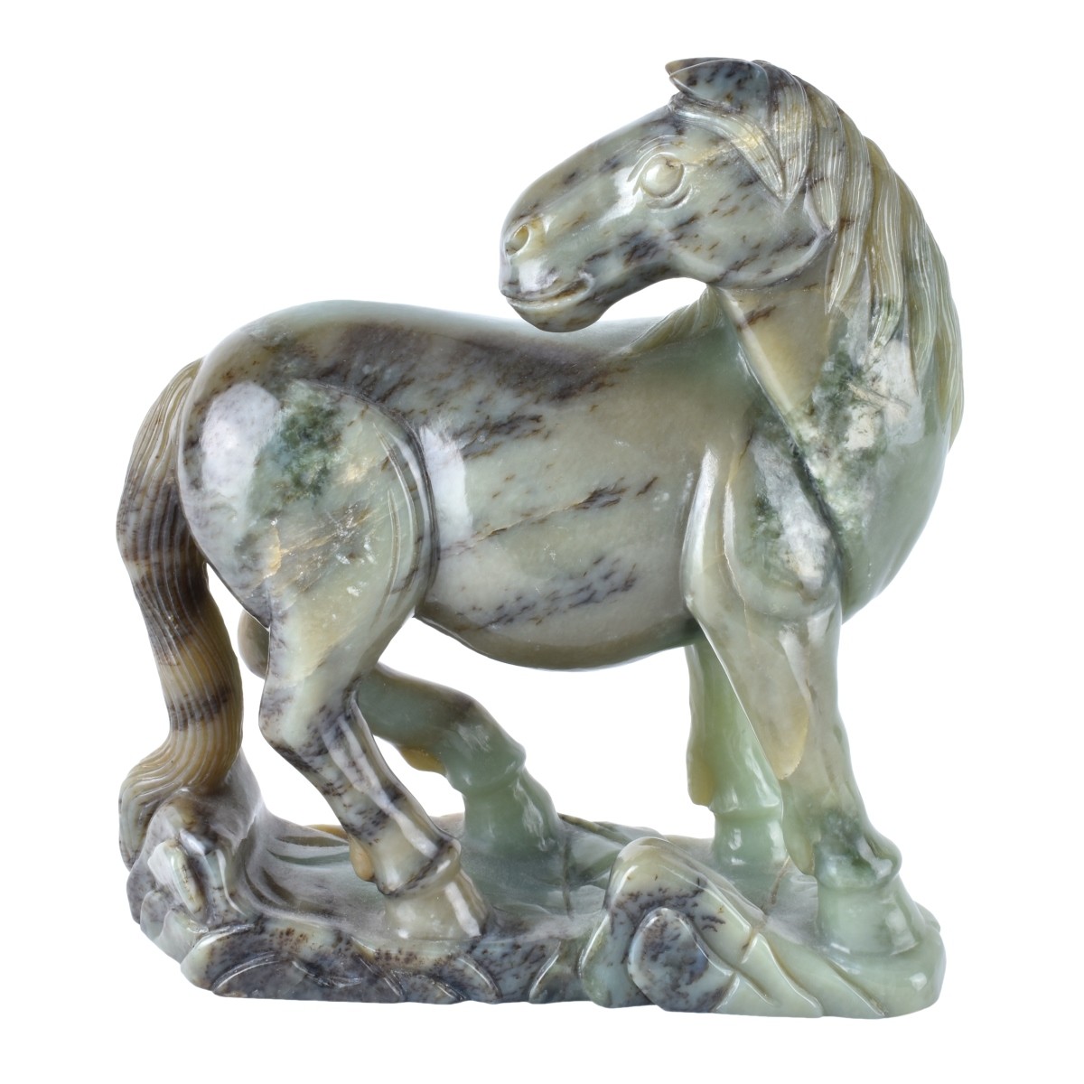 Chinese Jade Horse Sculpture