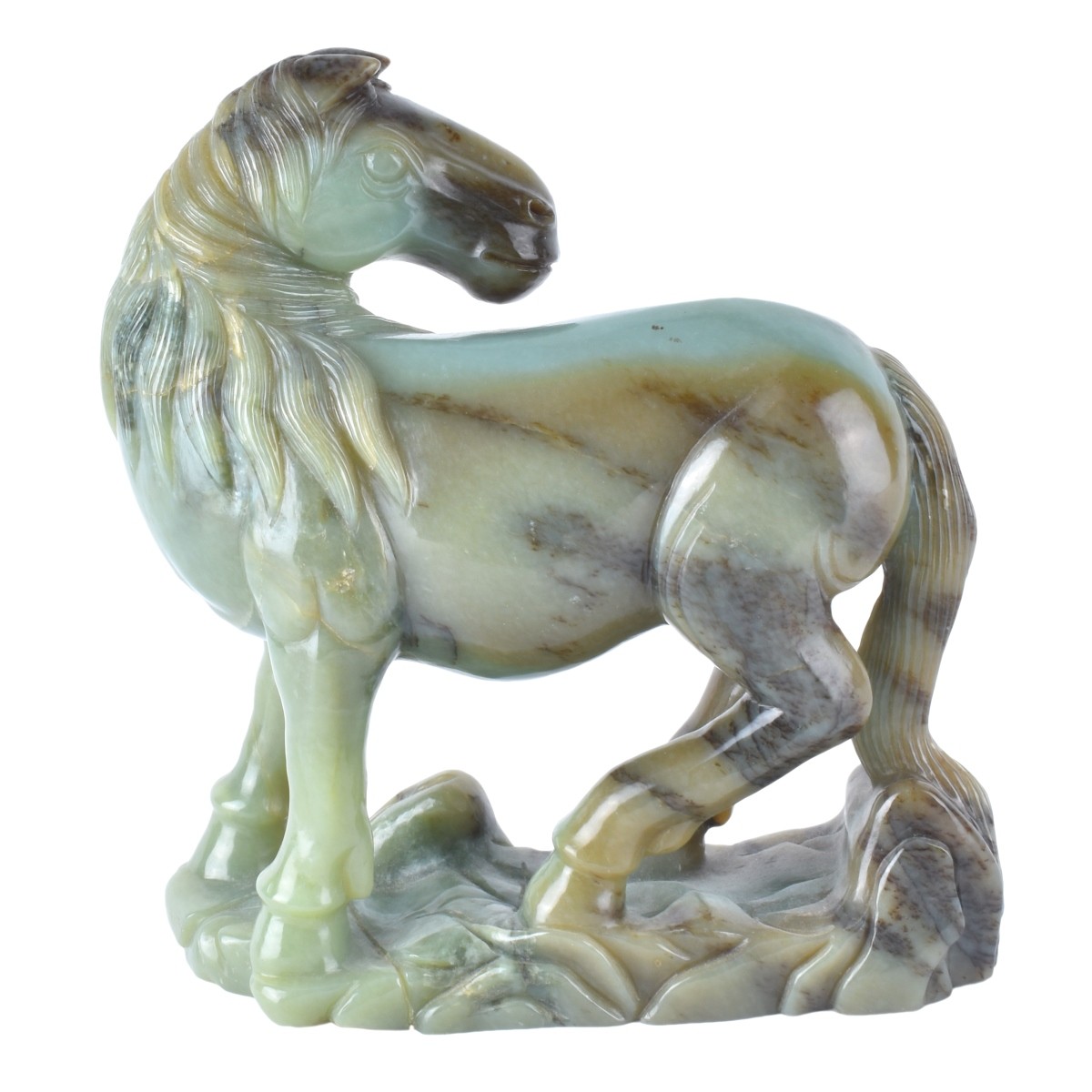 Chinese Jade Horse Sculpture