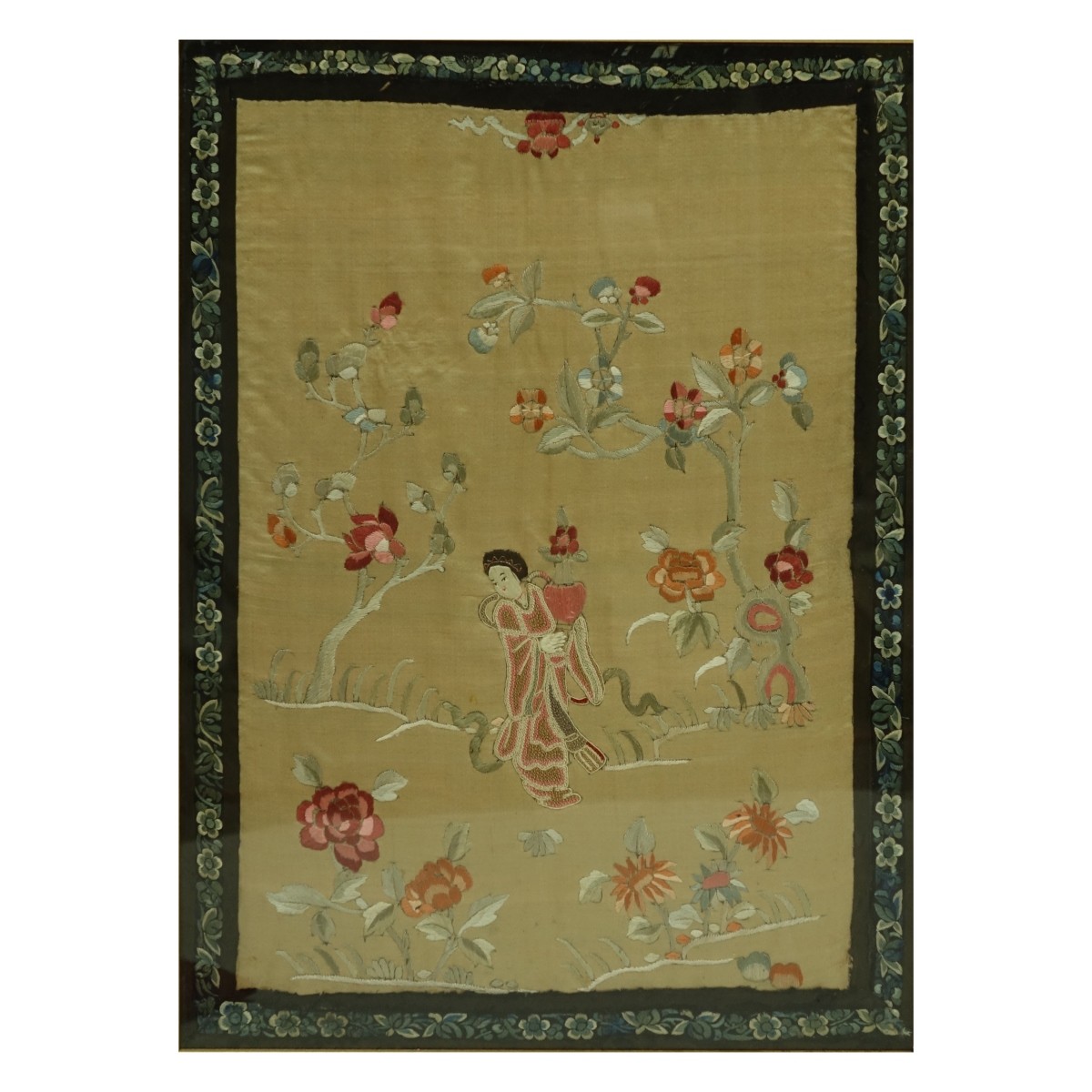 Chinese Silk Embroidered Panels