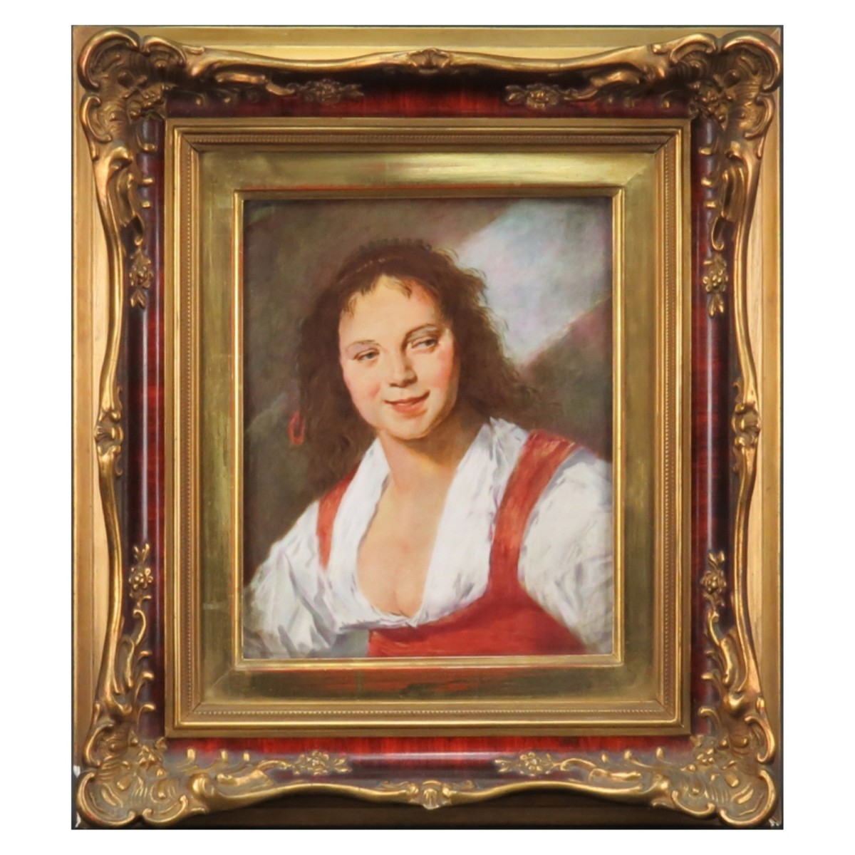 After: Frans Hals "Gypsy Girl" Rosenthal Plaque