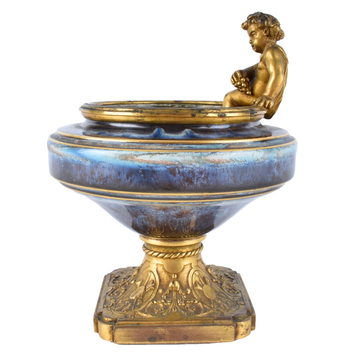 Louchet Ceramic & Bronze Vase