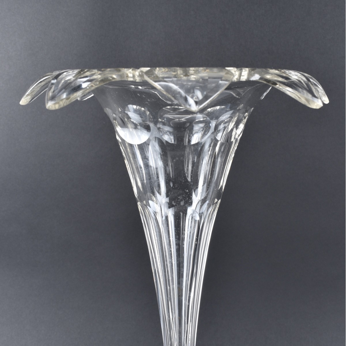 English Silver & Glass Epergne