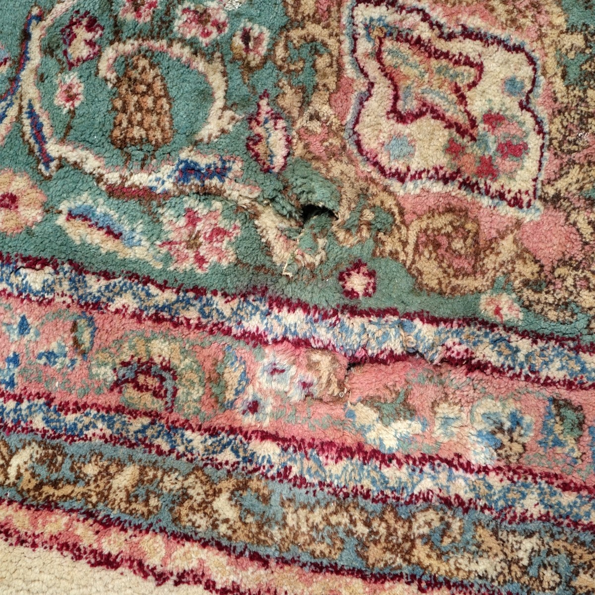 Semi Antique Kerman rug