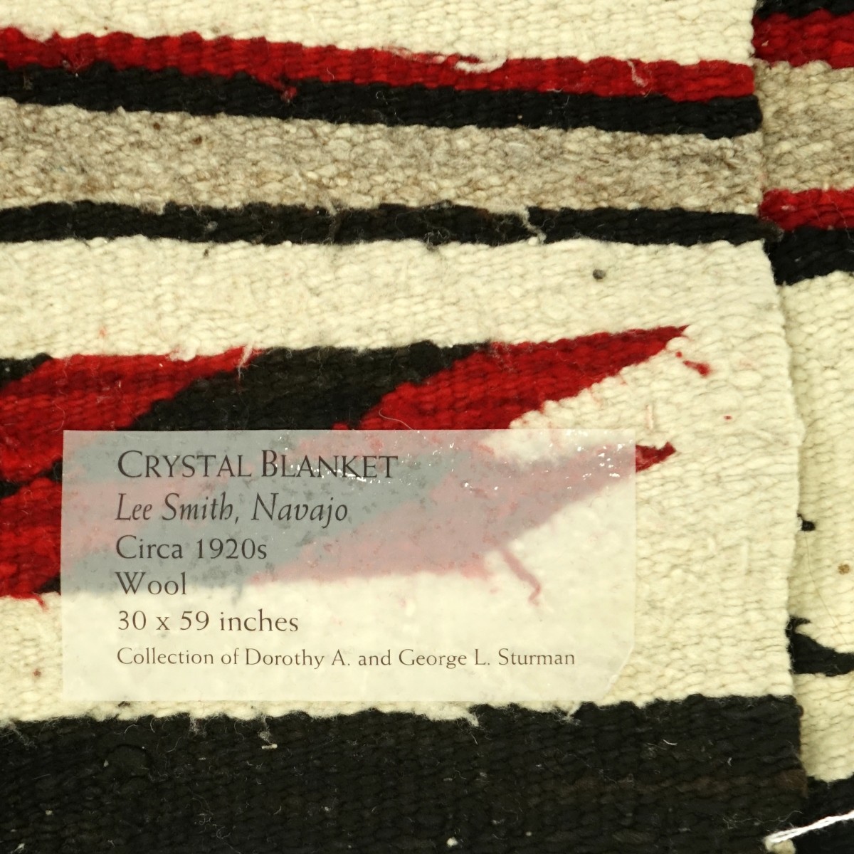 Navajo Wool Crystal Blanket