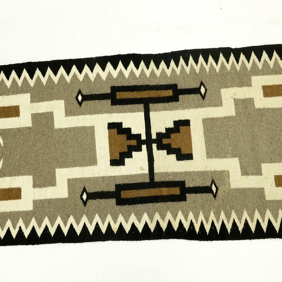 Navajo Wool Storm Pattern Blanket