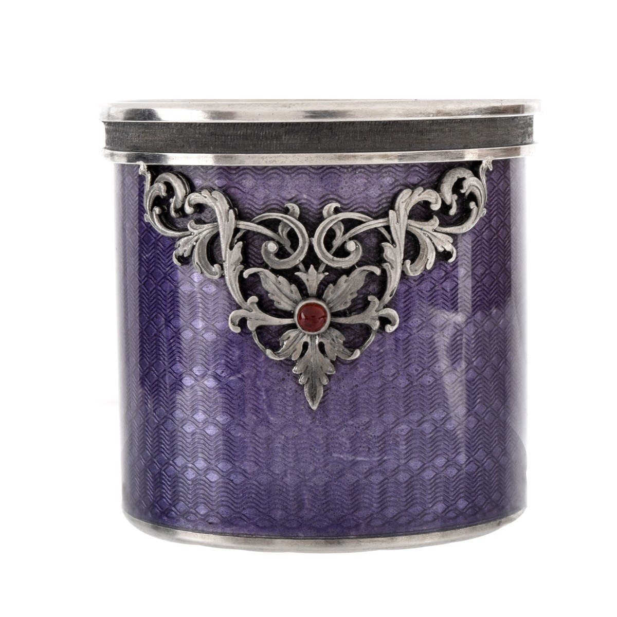 Russian Faberge Silver and Enamel Vodka Cup