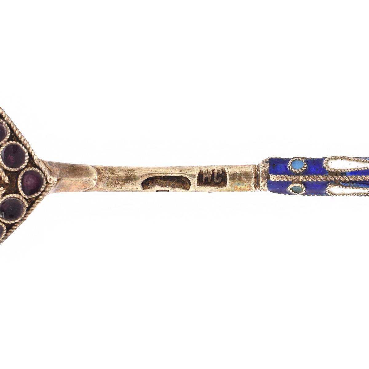 Russian Silver and Enamel Spoons