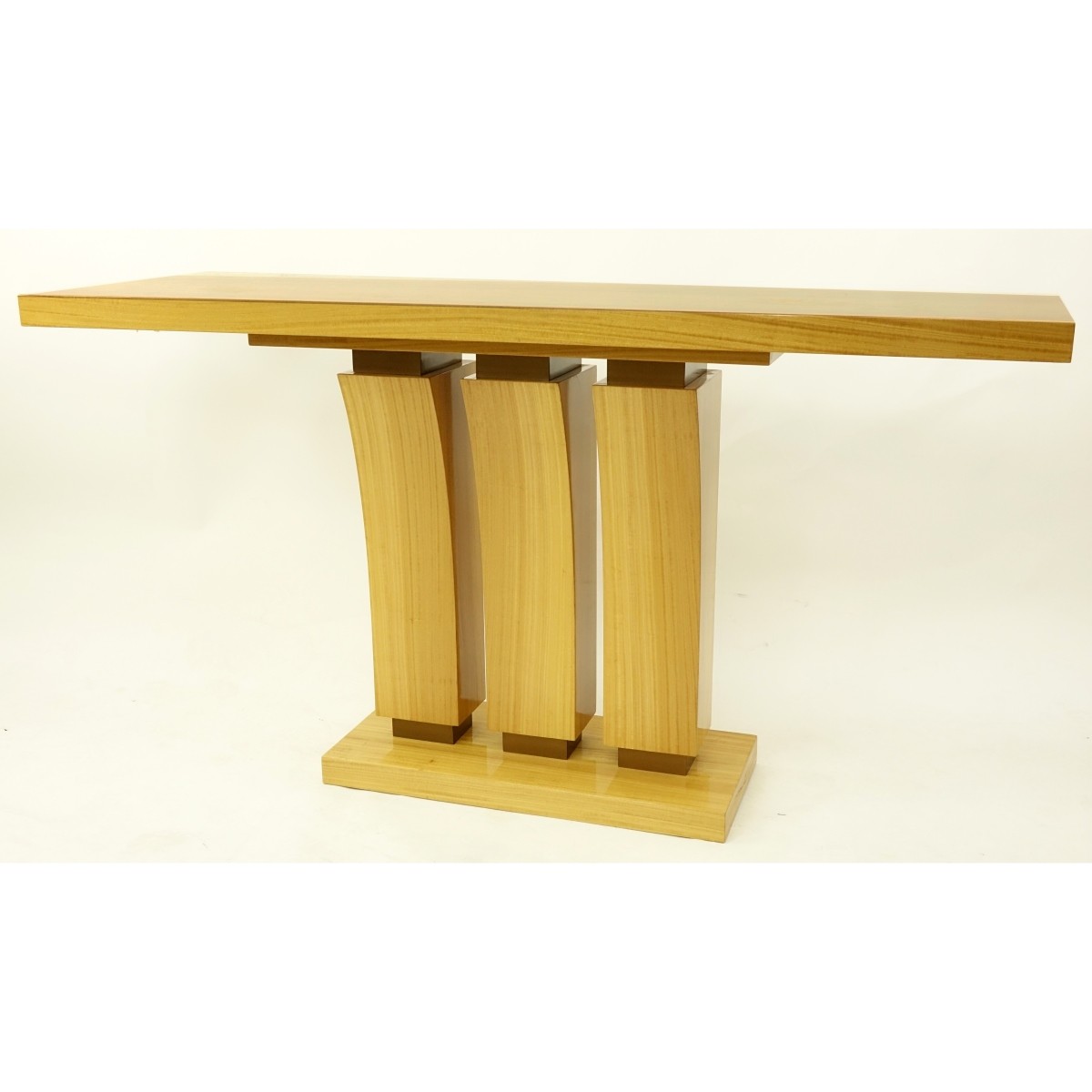 Art Deco Style Satinwood Console Table