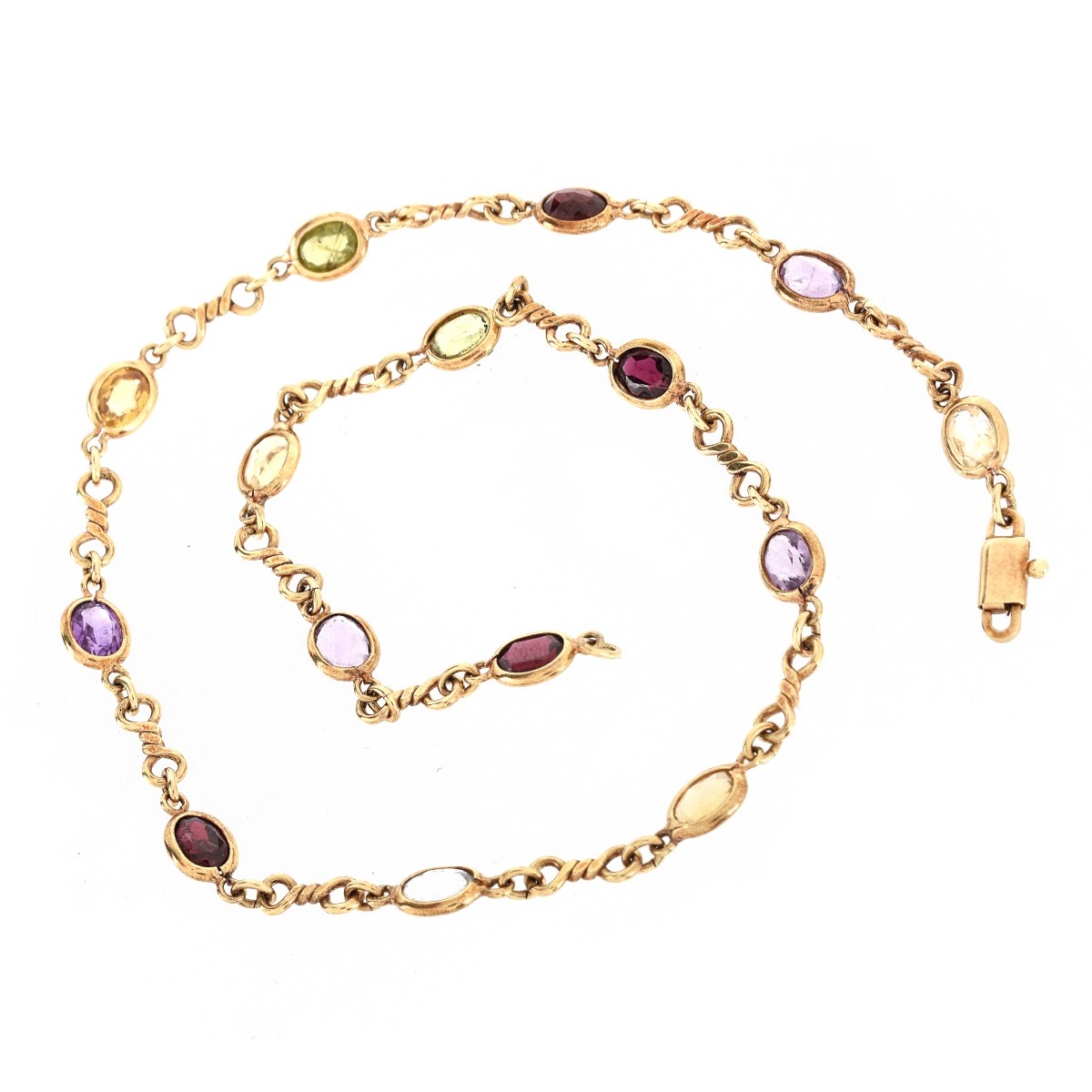 Oritalia Gemstone and 14K Necklace