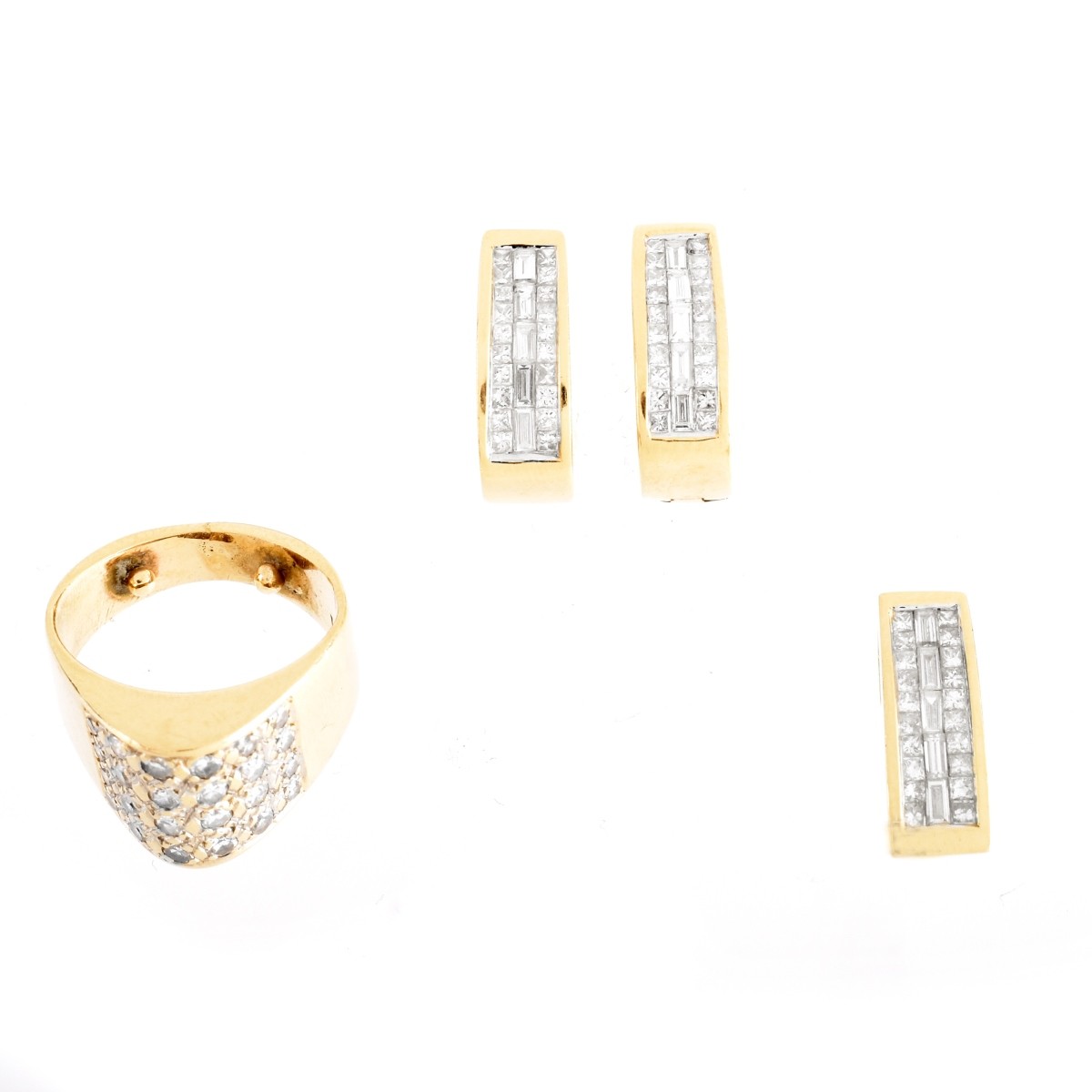 14K Gold And Diamond Suite