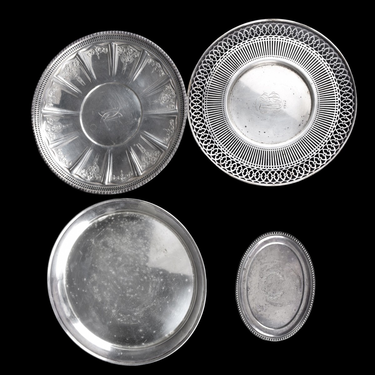 Four (4) Sterling Silver Dishes
