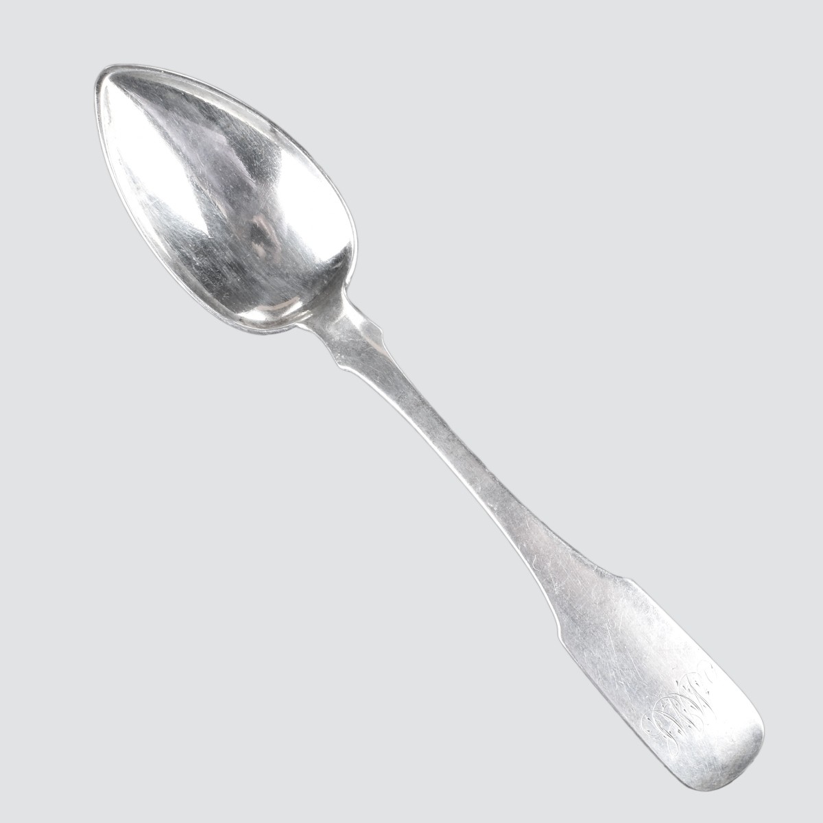 Five 19C Coin Silver Spoons