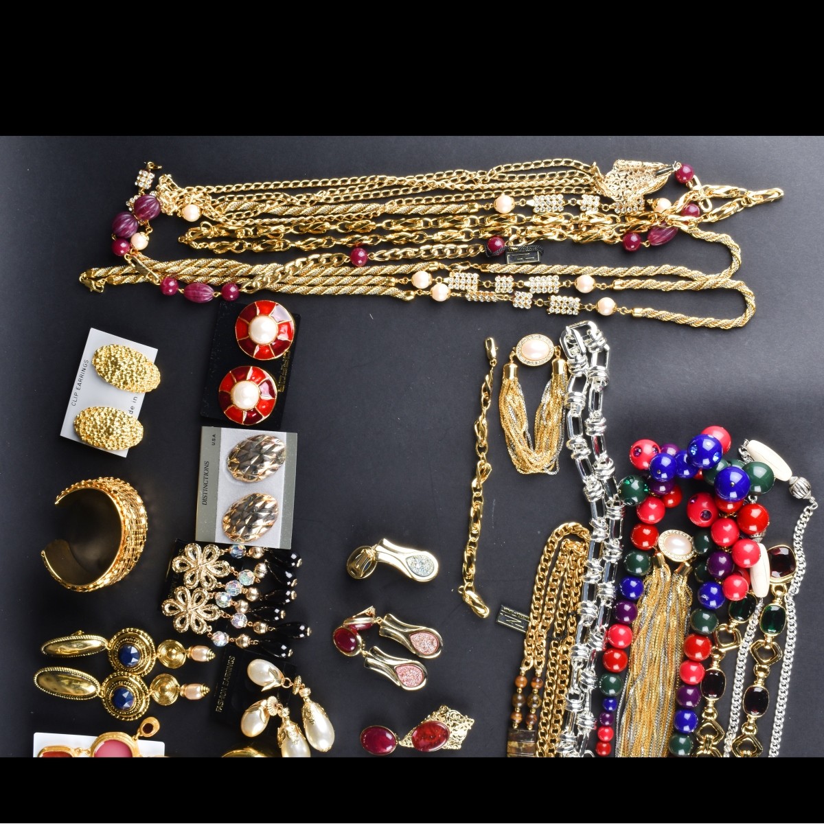 Lot of Necklaces, Bracelets, Pins, & Earrings