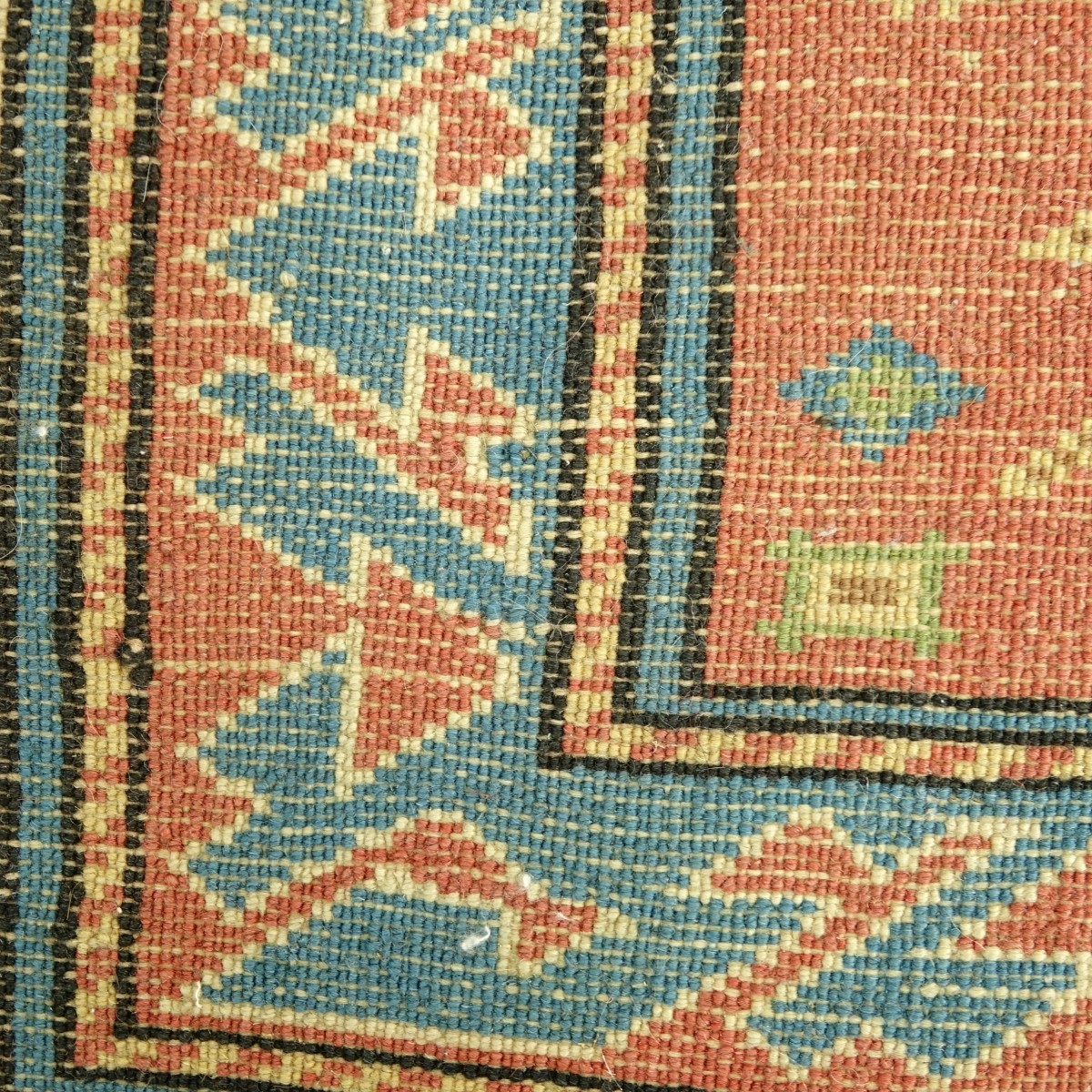 Semi Antique Tribal Hand Woven Wool Rug