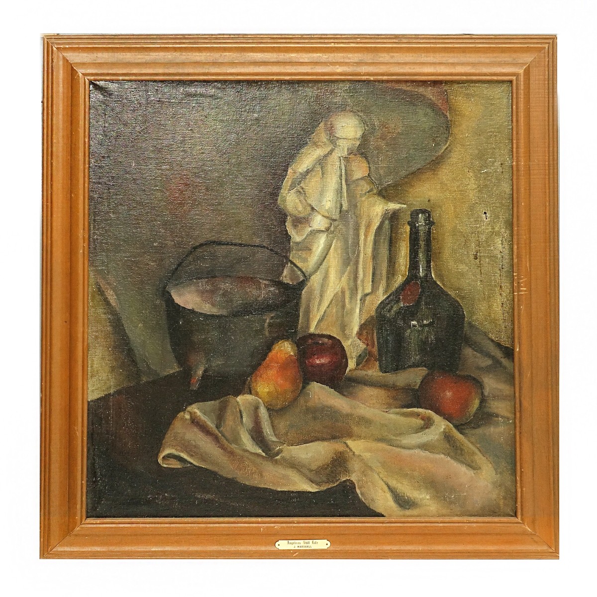 20C Oil on Canvas Anglican Still Life