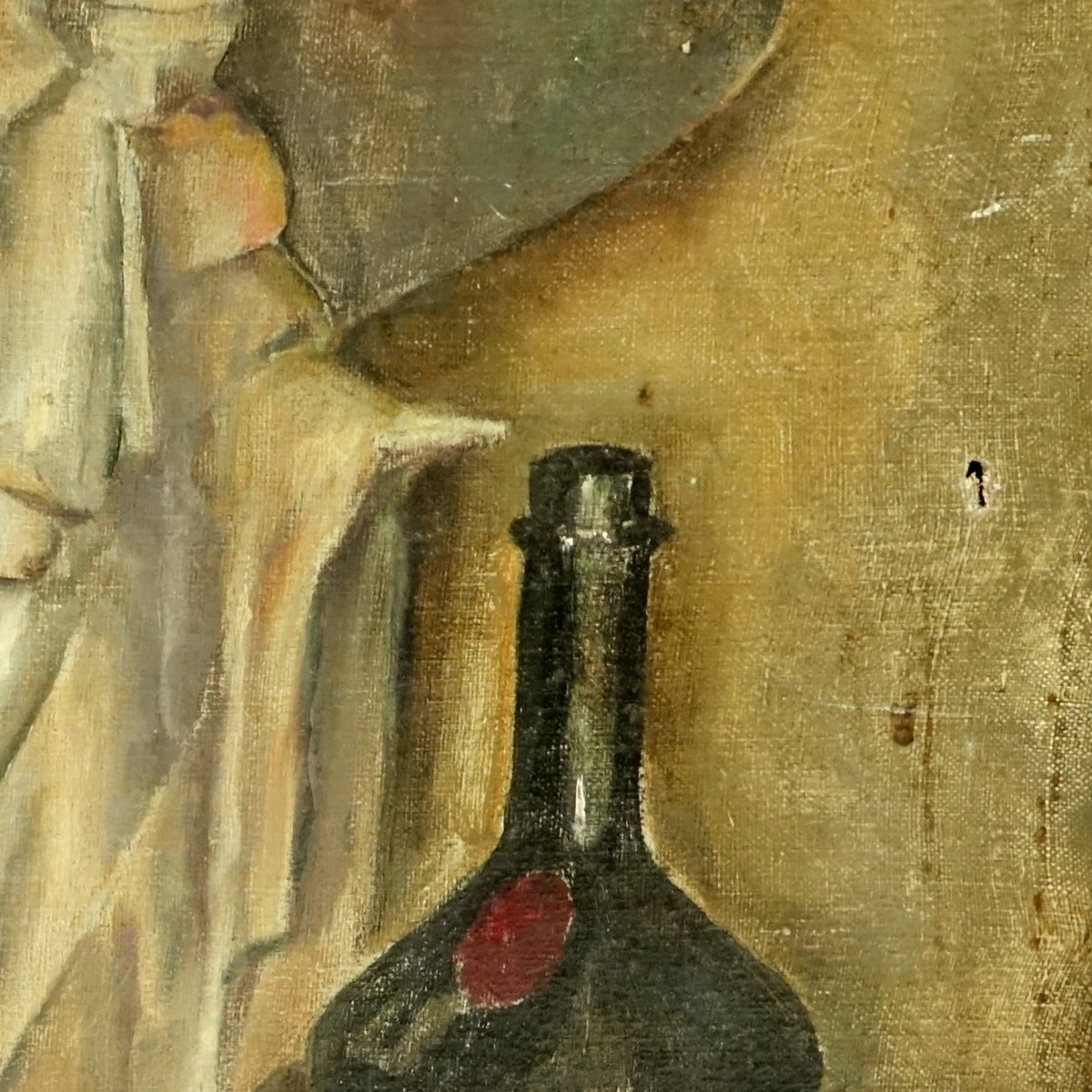 20C Oil on Canvas Anglican Still Life