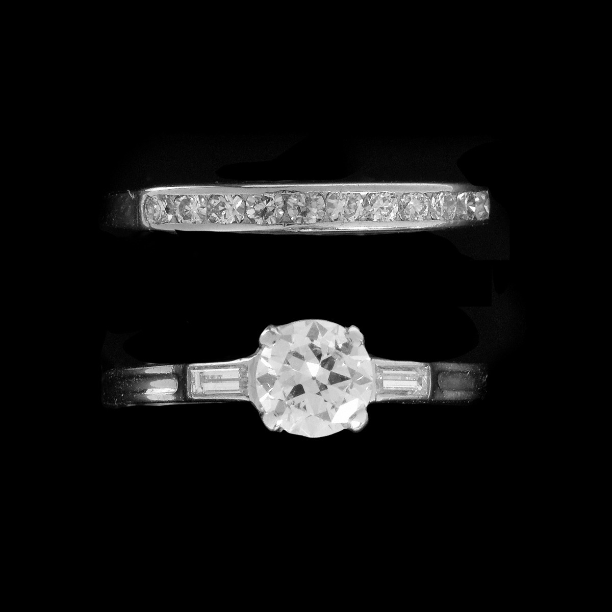 Vintage Tiffany & Co Diamond Wedding Set