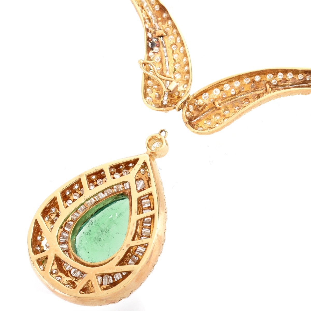 Important Emerald, Diamond and 18K Necklace