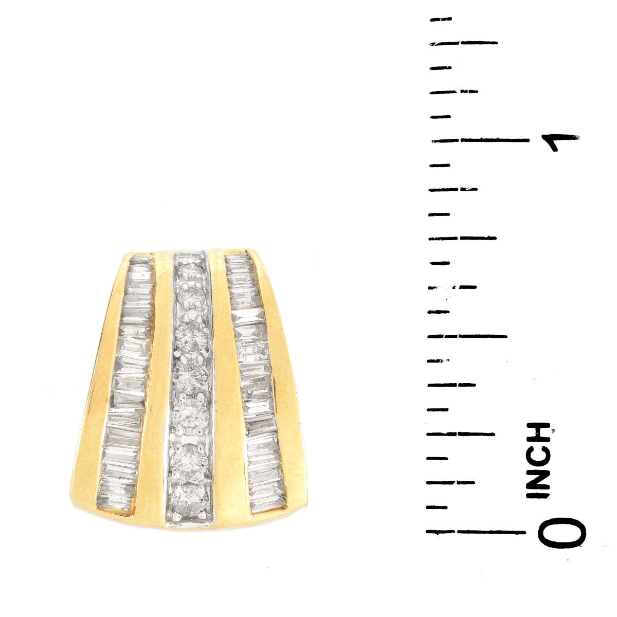 Vintage Diamond and 14K Slide Pendant