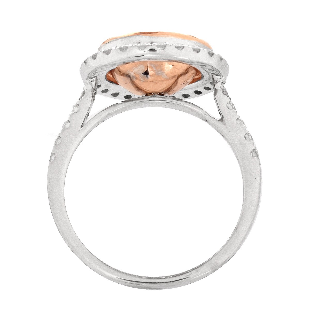 3.02ct Fancy Pinkish Brown Diamond Ring