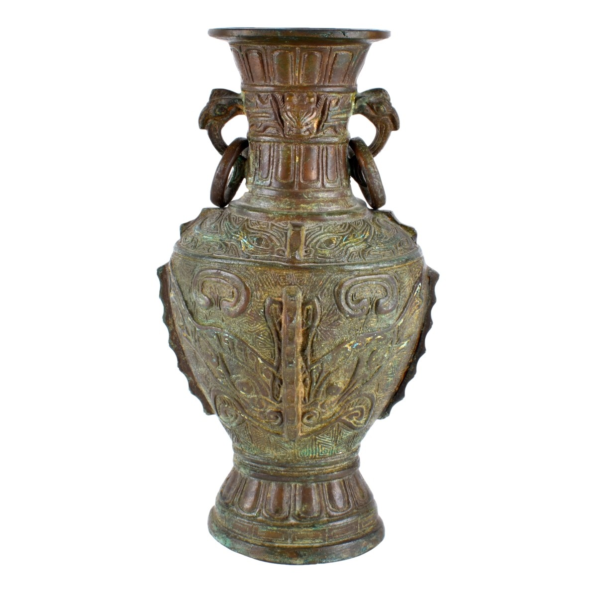 19th Century Chinese Bronze Archaic Style Vase
