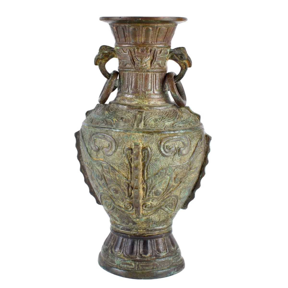 19th Century Chinese Bronze Archaic Style Vase