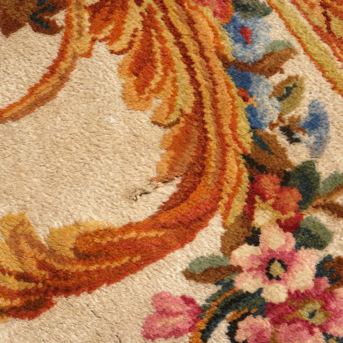 Large Mid Century French Savonnerie Carpet