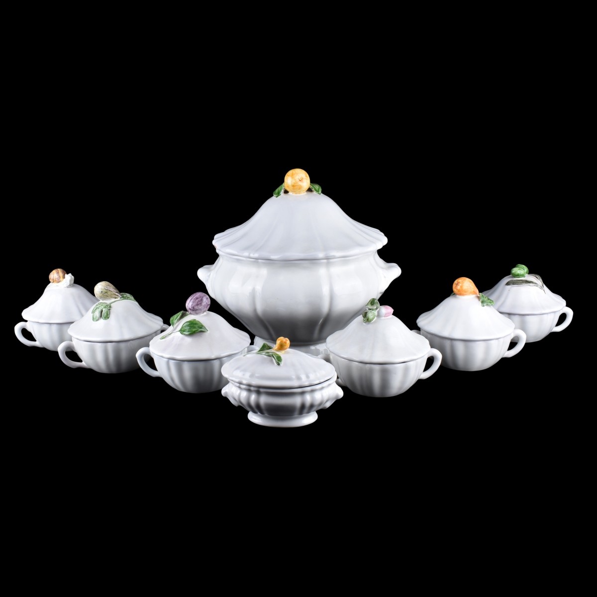 Moustiers French Faience Tureen Set