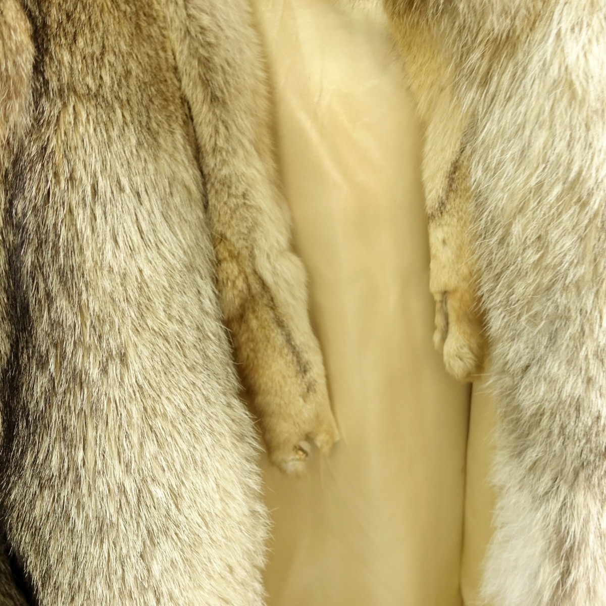 Vintage Christine Vogdt Wild Cat Fur Coat