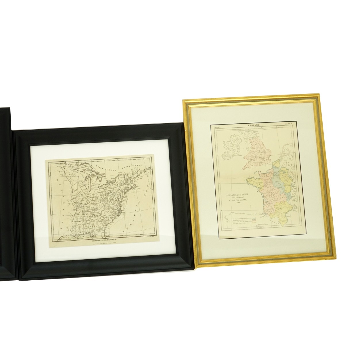 Five (5) Vintage Prints of Maps