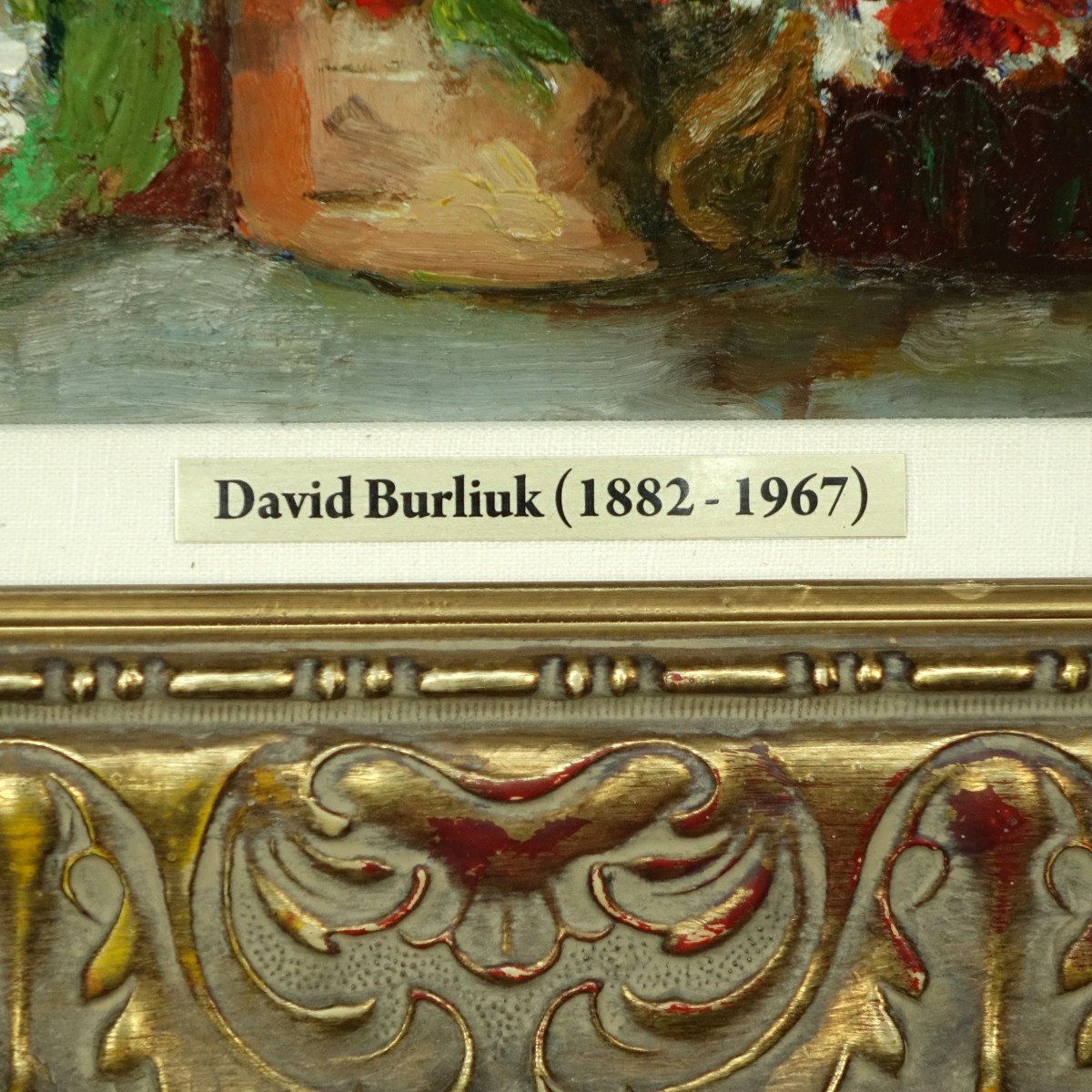 Attributed: David Davidovich Burliuk Oil On Canvas