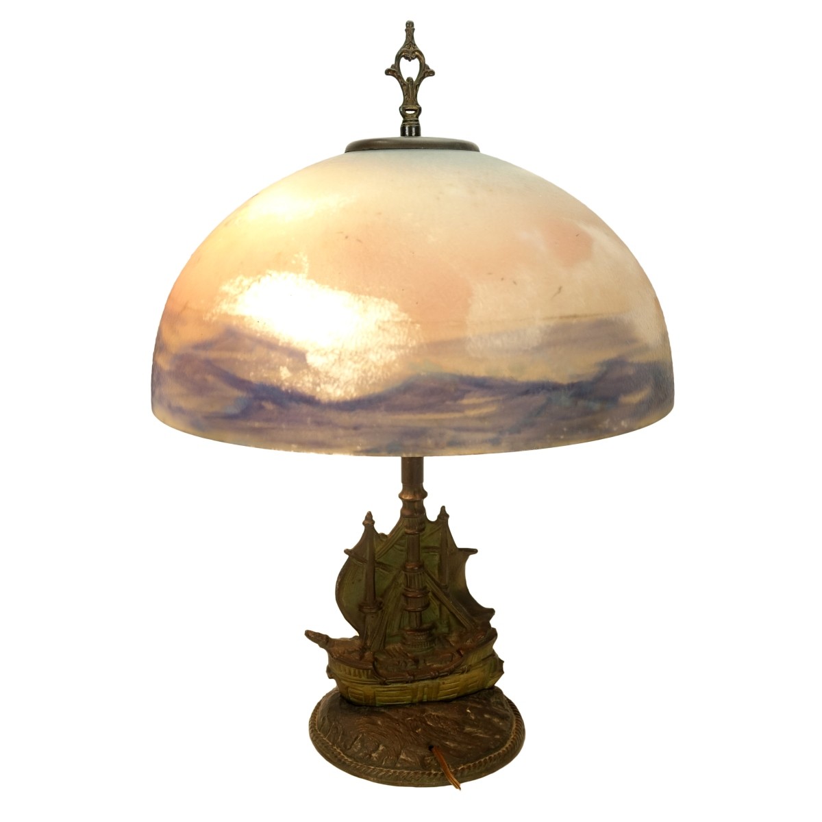 Aladdin Reverse Painted Lamp