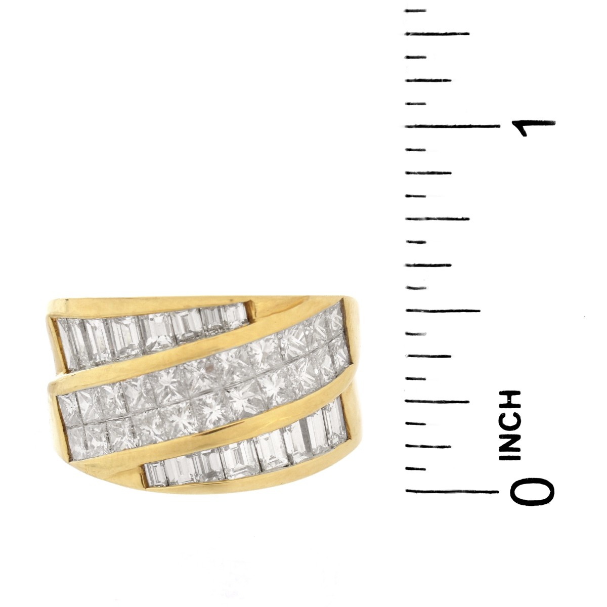 Vintage 3.45ct TW Diamond and 18K Ring
